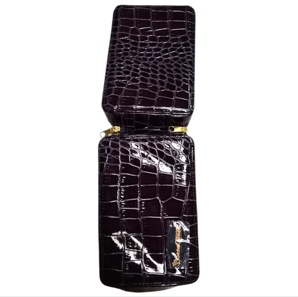 SeneGence Croc Embossed Travel Cosmetic Case